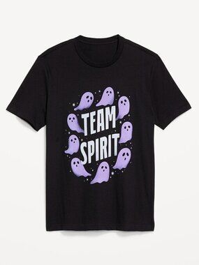 Old Navy Halloween Graphic T-Shirt for Men Unisex Black Ghosts (L) NWT!